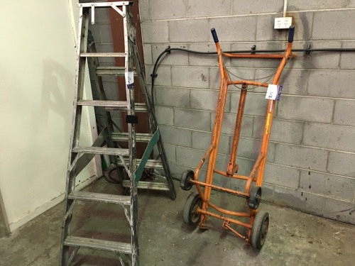 Sitecraft Drum Trolley, 1000lbs capacity & Bailey Ladder
