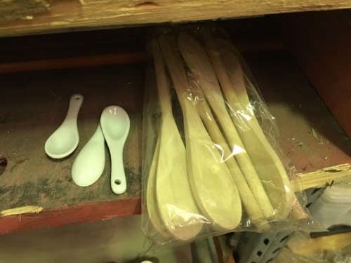 Half Pallet of Porcelain Spoons