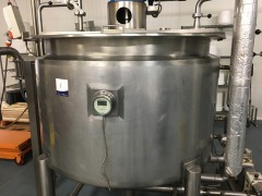 2011 Iopak 1000g Steam Jacketed Kettle with Lobe Pump, Agitator and controls - 11