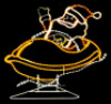 Santa In Speed Boat (XM8-2013) 87cm x 76cm