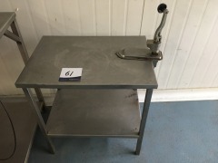 Small Bench & Can Opener, 650 x 450mm