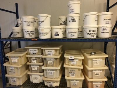 19 x Poly Tubs, 38 x Poly Buckets, 4 x Brute Tubs, all containing various condiments
