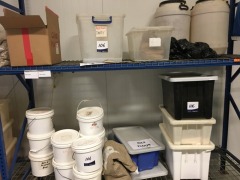 19 x Poly Tubs, 38 x Poly Buckets, 4 x Brute Tubs, all containing various condiments - 3