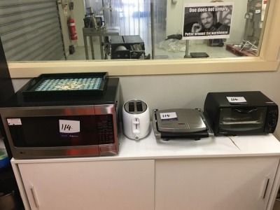 LG Microwave, Kambrook Press, Kambrook Grill & Toaster & Fan