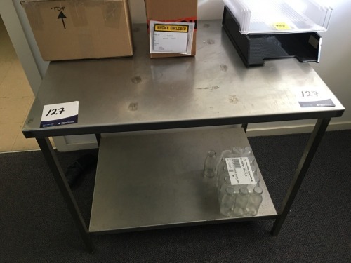 Stainless Steel Bench, 900mm x 650mm x 770mm H