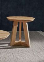 GUADIANA Lamp Table - 55cm SOLID OAK/NATURAL - $590