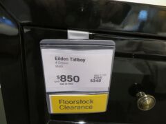 Eildon Tallboy, 4 Drawer, colour: Gloss Black, 950 x 400 x 1050mm H - 3
