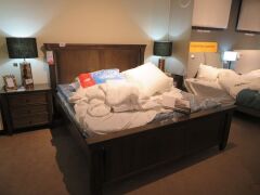 Sutherland King Bed Frame in French Provincial with Slumberland Soho Mattress - 2