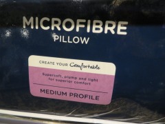 4 x Snooze Microfibre Medium Profile Pillows - 2