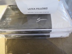 4 x Snooze Latex Pillows - 2