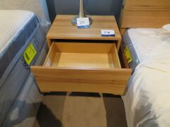 My Design Bedside Table, 2 Drawer with Cut Out Handles - 2