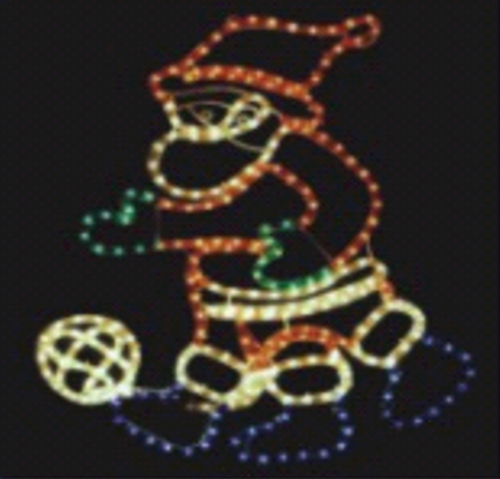 Santa Kicking Soccer Ball (XM8-1046) 60x72cm