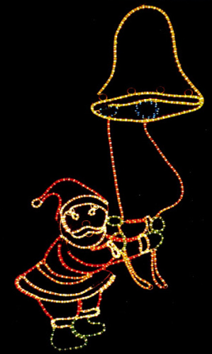 Santa Ringing Bell (XM8-1049)