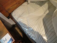 Islington Queen Bed Frame, Blackwood, with Slumberland Soho Mattress & assorted Bedding - 4