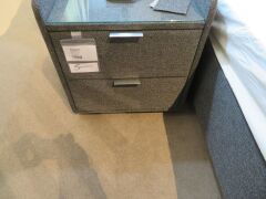 2 x Elevation Bedside Tables, 2 Drwe3r with Phone Charger & USB Port, 540 x 450 x 600mm H - 5