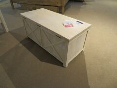 Ocean Grove G&G Furniture Blanket Box in Whitewash, 1000 x 460 x 450mm H - 3