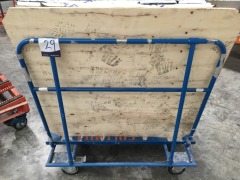 Panel Transporting Trolley, Single Sided, 1200mm & contents of Stock