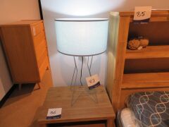 2 x Gig Table Lamps in Baby Blue - 2