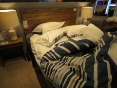 Daintree Queen Bed Frame, with Slumberland Soho Mattress & Bedding - 2