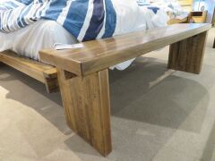Daintree Bench, colour: Natural, 1600 x 350 x 500mm H - 2