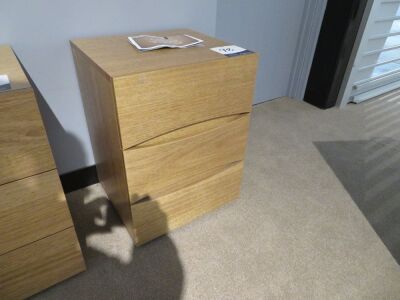 My Design Bedside Table, 3 Drawer, 450 x 450 x 600mm H