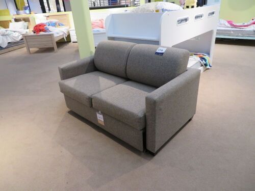 Resort Double Pull Out Sofa Bed, upholstered in Grey/Brown fabric