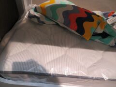 Jackaroo Single on Single Bunk Bed, colour: White, with Sealy Aurora Pillowtop Mattress & Slumberland Soho Mattress & assorted Bedding - 3