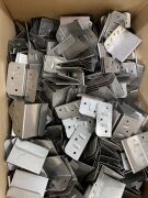 Quantity of assorted Brackets & Clips (8 boxes) & Rolls of Building Fabric - 7