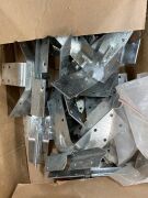 Quantity of assorted Brackets & Clips (8 boxes) & Rolls of Building Fabric - 8