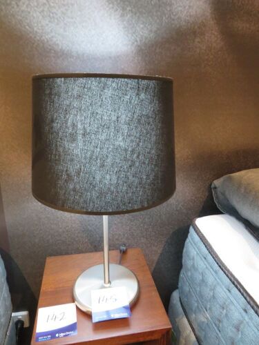 Holly Satin Nickel Table Lamp, 600mm H