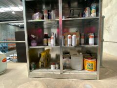 Galvanised Storage Unit with Assorted used cans of Paint - 2