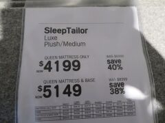 Queen SleepTailor Luxe Plush/Medium Mattress & Base - 4