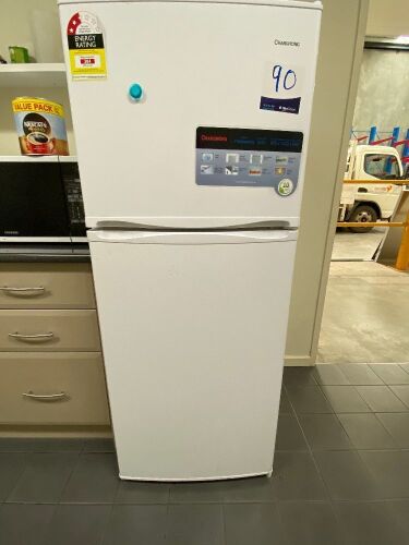 Changhong FTM300R02W Refrigerator & Samsung Microwave
