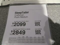 Queen SleepTailor Craftsman Plush/Medium Mattress & Base - 4