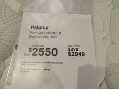 Queen Sealy Palatial Premium Collection Mattress & Posturepedic Base - 3