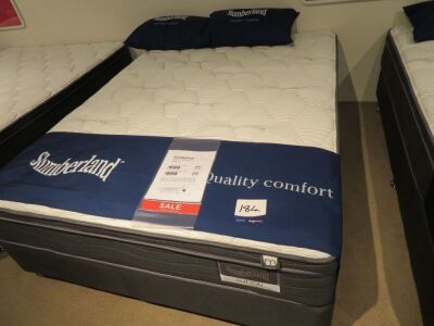 Queen Slumberland Sutton Pillowtop Medium Mattress & Base