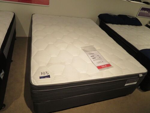 Queen Slumberland Sutton Pillowtop Firm Mattress & Base