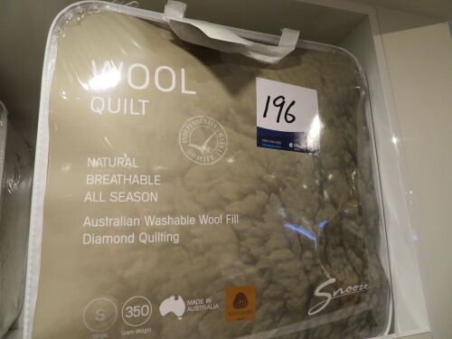 Snooze 350 gram Single Wool Quilt