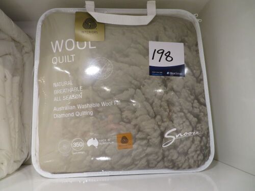Snooze 550 gram Single Wool Quilt