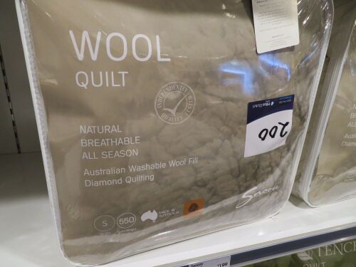 Snooze 550 gram Single Wool Quilt