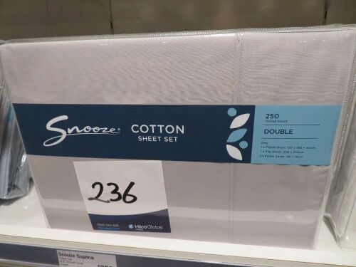 6 x Double Snooze assorted Sheet Sets