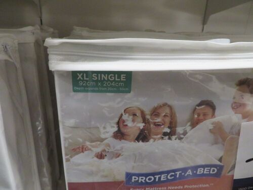 5 x Extra Long Single Protect-A-Bed Everyday Smooth Poly Mattress Protectors