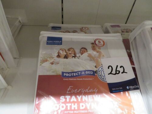 2 x King Single Protect-A-Bed Staynew Smooth Dynatex Mattress Protectors