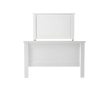 G&G Furniture Polo King Single Full Panel Bed Frame in White (4 Cartons) - 3