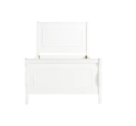 DNL G&G Furniture Polo Sleigh Bed Frame in White (4 Cartons) - 3