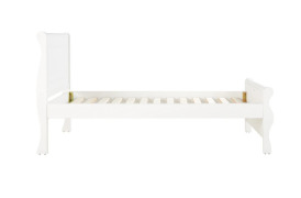 DNL G&G Furniture Polo Sleigh Bed Frame in White (4 Cartons) - 2