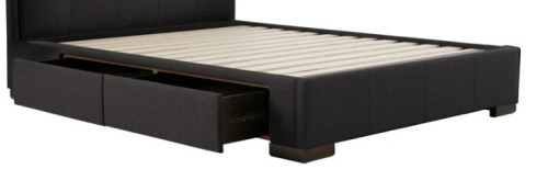 Memphis Queen 4 Drawer Bed Base in Slate (2 Cartons)