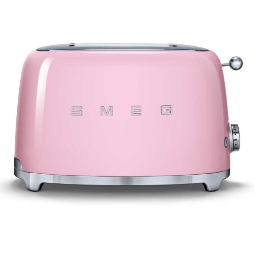 Smeg 4 Slice Toaster, Pink, Model: TSFOIPKAU
