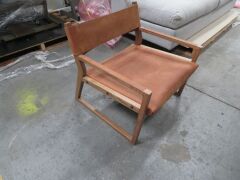 1 x Timothy Oulton Milano Chair, Oak Timber Frame - 2