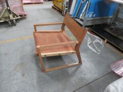 1 x Timothy Oulton Milano Chair, Oak Timber Frame - 3